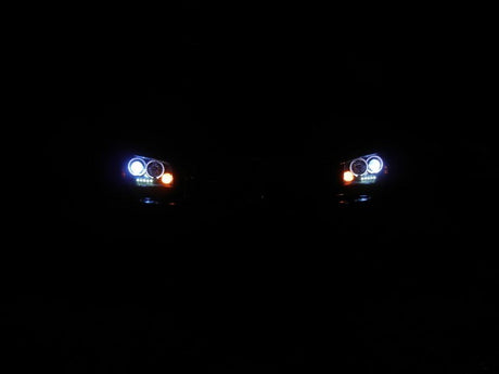 Phares de projecteur Spyder Dodge Charger 06-10 Modèle halogène - LED Halo LED Chrm PRO-YD-DCH05-LED-C