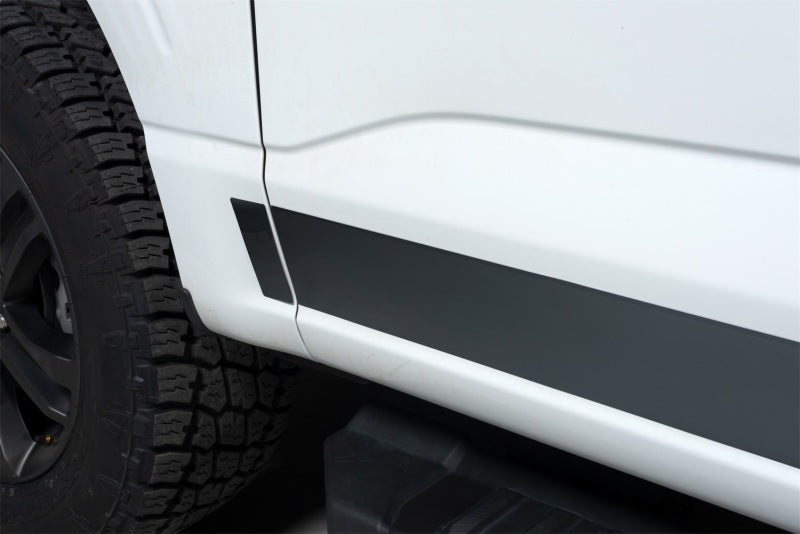 Putco 2021 Ford F-150 Reg Cab 8ft Long Box Black Platinum Rocker Panels (4.25in Tall 10pcs)