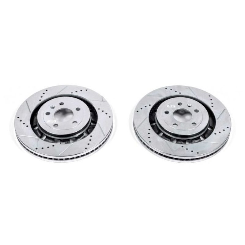Disques de frein avant Power Stop 13-19 Ford Explorer Evolution percés et fendus - Paire
