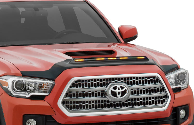 Capot de protection à profil bas Aeroskin AVS 2016-2019 Toyota Tacoma avec lumières - Noir