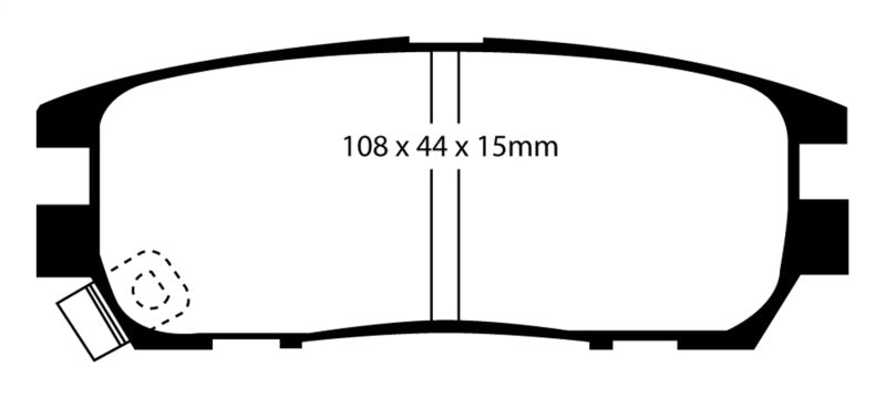 EBC 92-97 Mitsubishi Montero 3.0 Greenstuff Rear Brake Pads