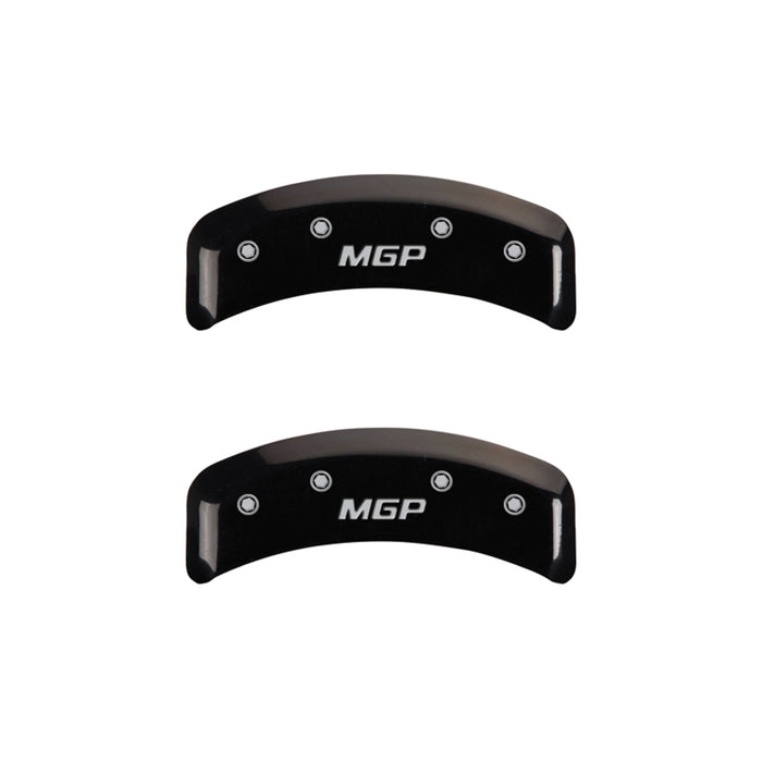 MGP 4 Caliper Covers Engraved Front & Rear MGP Black Finish Silver Char 1988 Chevrolet Corvette