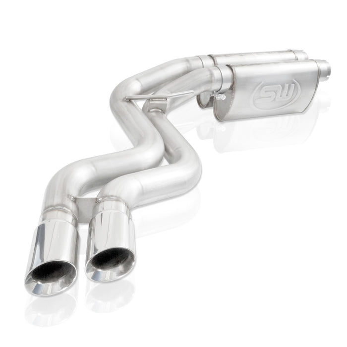 Échappement en acier inoxydable pour Ford Raptor 2010-14 X-Pipe Turbo Resonator Sortie de pneu arrière passager avant