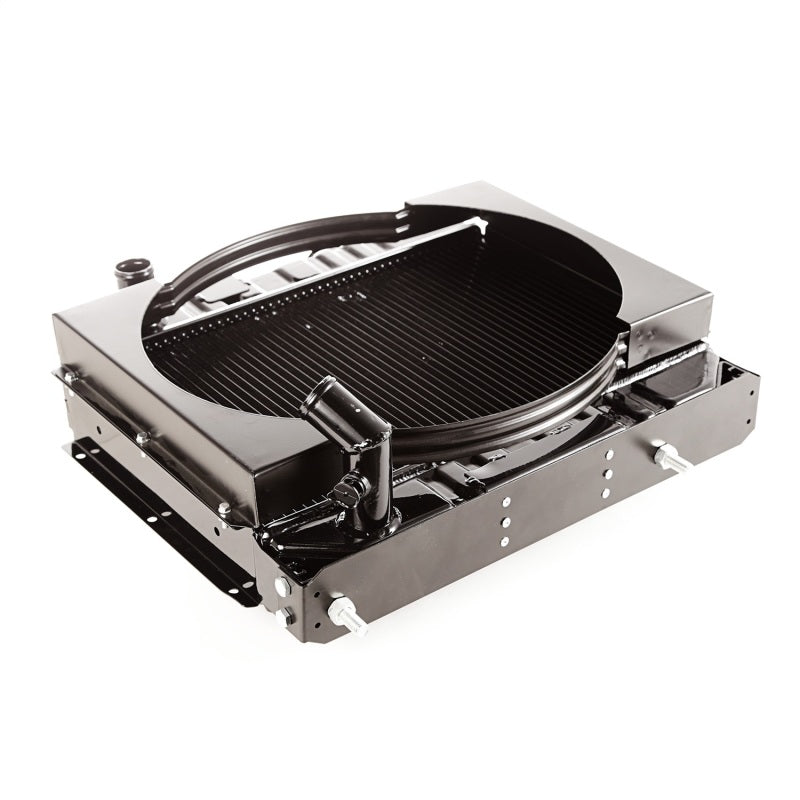 Radiateur Omix avec carénage de ventilateur 2 rangées - Modèles Willys 41-52