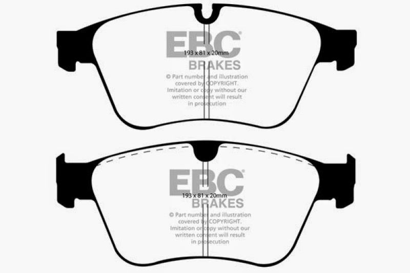 EBC 06-11 Mercedes-Benz M-Class (ML) ML63 AMG 6.2 Redstuff Front Brake Pads