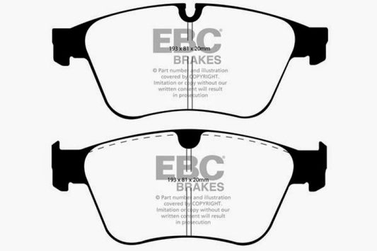 EBC 06-11 Mercedes-Benz M-Class (ML) ML63 AMG 6.2 Redstuff Front Brake Pads