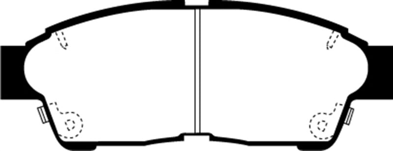 Plaquettes de frein avant EBC 93-97 Geo Prizm 1.6 Greenstuff