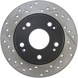 Rotor arrière droit fendu et percé StopTech 04-08 Acura TSX / 03-07 Honda Accord SportStop
