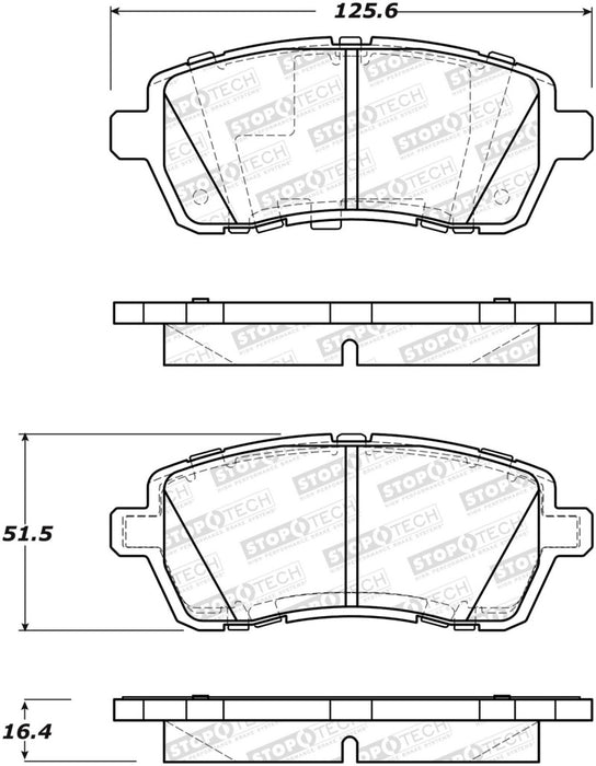 Plaquettes de frein StopTech Street - Avant