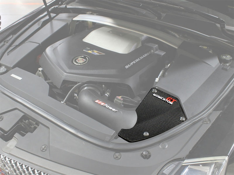 Couvercle de boîtier de système d'admission en fibre de carbone aFe Momentum GT 09-15 Cadillac CTS-V V8-6.2L (sc)