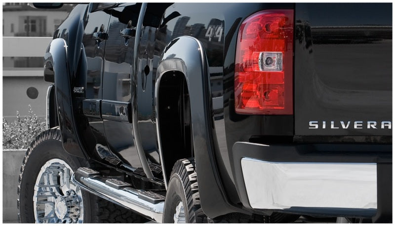 Bushwacker 07-14 Chevy Silverado 2500 HD Fleetside Extend-A-Fender Style Flares 4 pièces - Noir