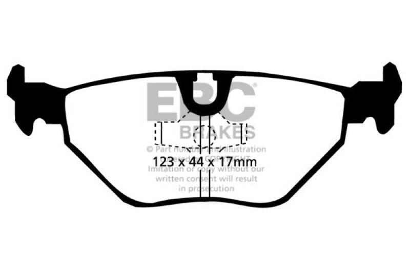 Plaquettes de frein arrière EBC Greenstuff pour BMW Z3 3.2 (M-Coupe) 98-02