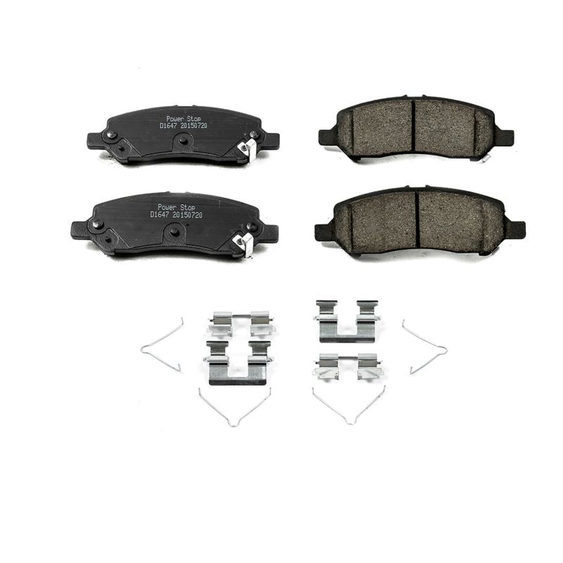 Plaquettes de frein arrière Power Stop 13-16 Dodge Dart Z17 Evolution en céramique avec matériel