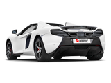 Ligne Slip-On Akrapovic 14-17 McLaren 650S/650S Spyder (titane) avec embouts en carbone