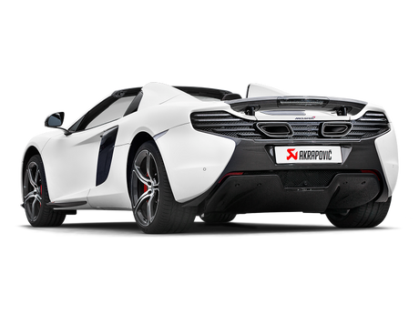 Ligne Slip-On Akrapovic 14-17 McLaren 650S/650S Spyder (titane) avec embouts en carbone