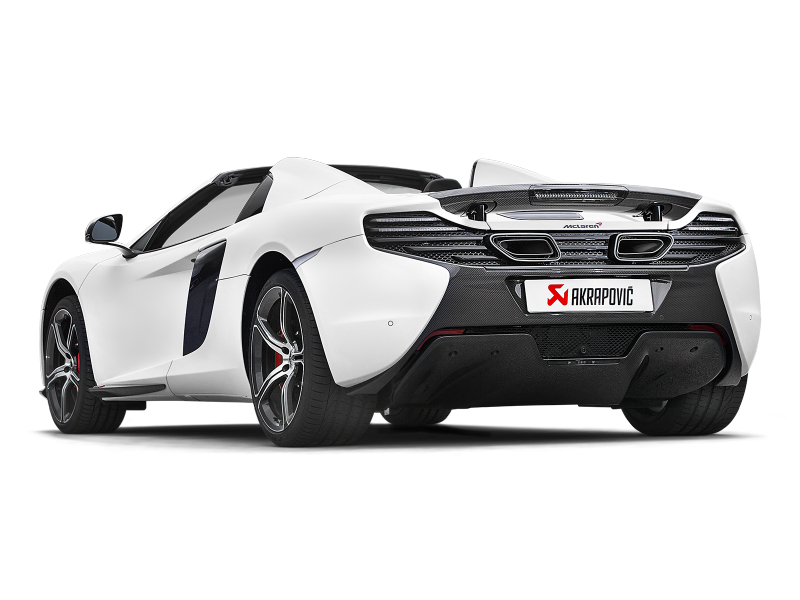 Ligne Slip-On Akrapovic 14-17 McLaren 650S/650S Spyder (titane) avec embouts en carbone