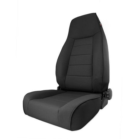 Siège avant à dossier haut Rugged Ridge inclinable en denim noir 97-06TJ