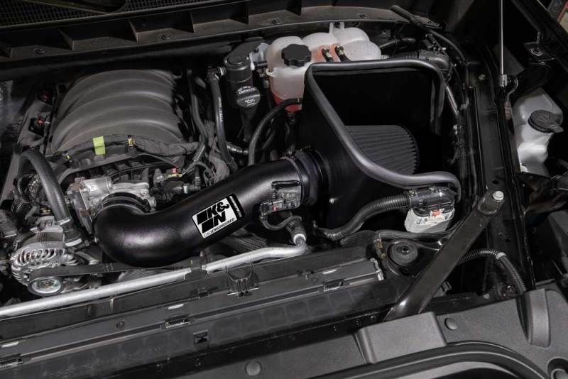 Kit d'admission d'air hautes performances K&amp;N 2019 pour Chevrolet Silverado 1500 5,3 L V8 noir