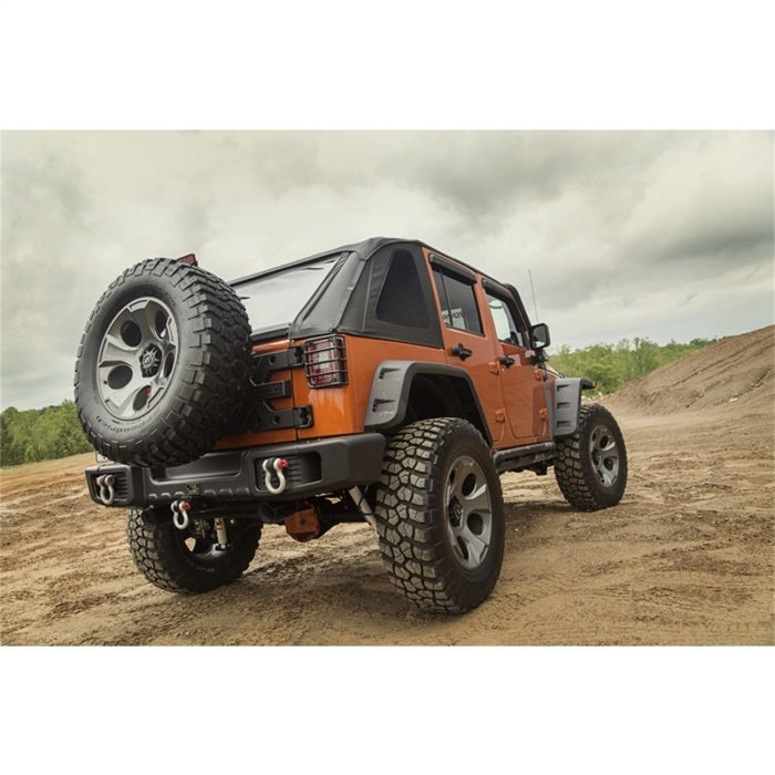 Jeep Wrangler JK 07-18 à toit souple sans arceau Rugged Ridge Black Diamond 4 portes