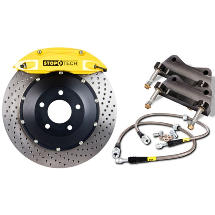 Étriers arrière jaunes ST-40 StopTech BBK 08-13 BMW M3/11-12 1M Coupé 355 x 32 Rotors percés