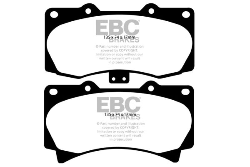 Plaquettes de frein avant EBC 05-07 Hummer H3 3.5 Greenstuff