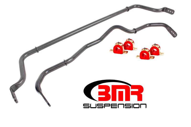 BMR 16-18 Chevy Camaro Sway Bar Kit w/ Bushings - Black Hammertone BMR Suspension