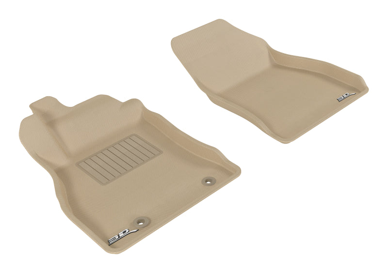 Tapis de sol 3D MAXpider 2011-2018 Nissan Juke Kagu 1ère rangée - Tan