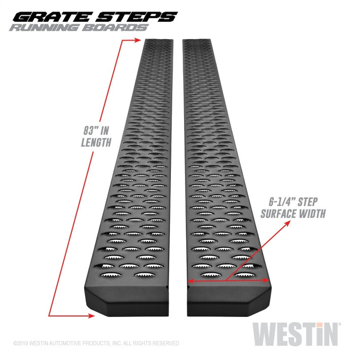 Marchepieds Westin Grate Steps 83 po – Noir texturé