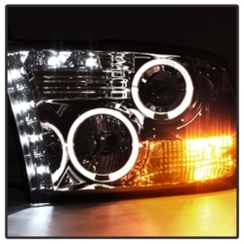 Phares de projecteur Spyder Dodge Ram 1500 09-14 10-14 Halogène- LED Halo LED- Fumée PRO-YD-DR09-HL-SM