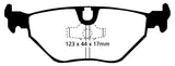 Plaquettes de frein arrière EBC 92-95 BMW M3 3.0 (E36) Bluestuff