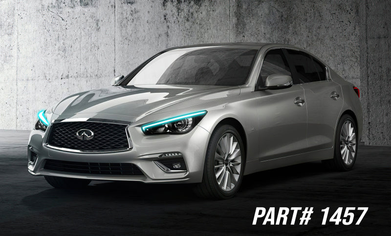 Oracle 14-21 Infiniti Q50 RGB+W Headlight DRL Upgrade Kit - ColorSHIFT w/ BC1 Cntrl