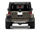 Raxiom 07-18 Jeep Wrangler JK Axial Series License Plate Bracket w/ LED Brake Light