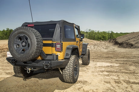 Pare-chocs arrière Rugged Ridge XHD noir texturé pour Jeep Wrangler 07-18