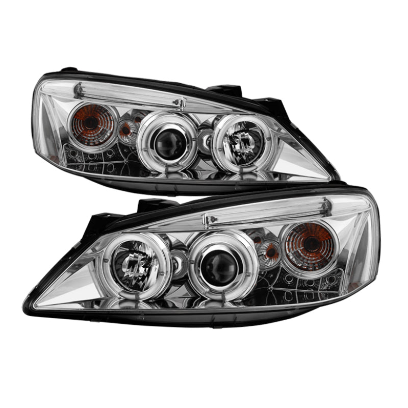Phares de projecteur Spyder Pontiac G6 2/4DR 05-08 LED Halo LED Chrm PRO-YD-PG605-HL-C
