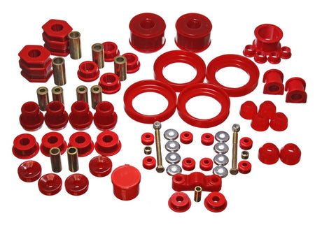 Ensemble de bagues principales Hyper-Flex rouges pour Honda Civic/CRX 96-00 Energy Suspension