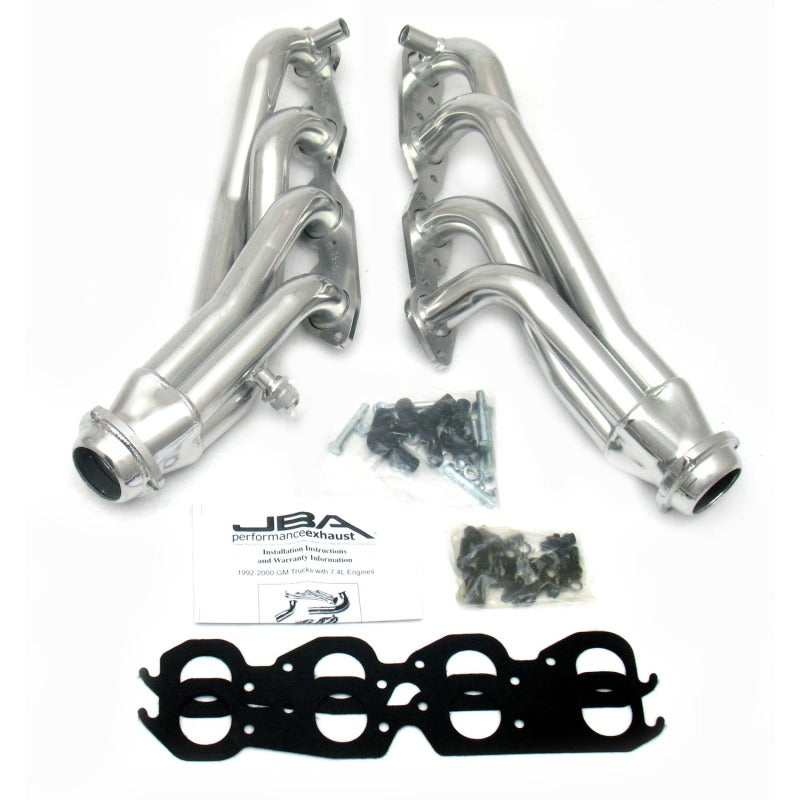 JBA 96-00 GM Truck 7.4L Voretc w/EGR & A.I.R. 1-3/4in Primary Silver Ctd Cat4Ward Header