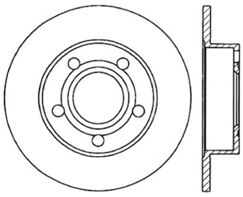 StopTech 96-01 Audi A4 Quattro / 12/98-05 VW Passat Rotor arrière gauche percé