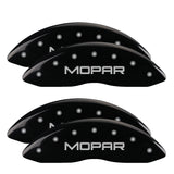 Couvre-étriers MGP 4 gravés avant et arrière MOPAR finition noire argent ch