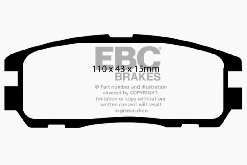 EBC 96-98 Acura SLX 3.2 Greenstuff Rear Brake Pads