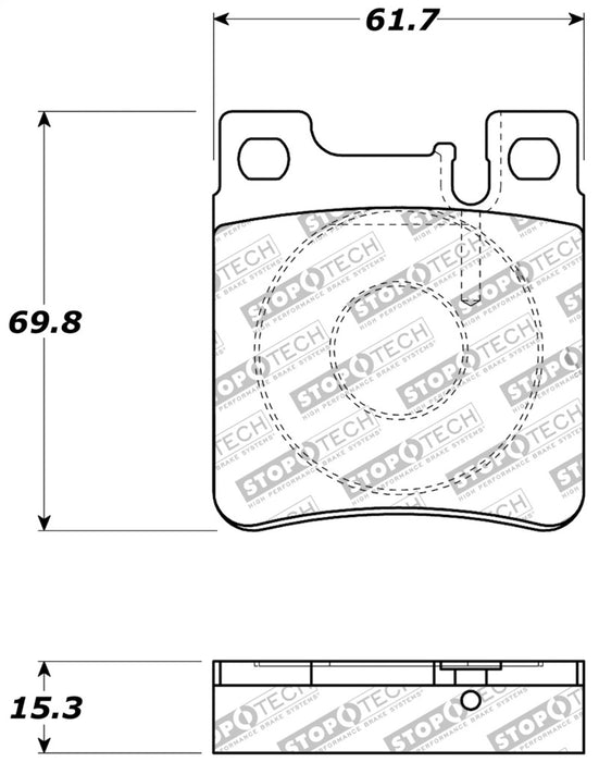 Plaquettes de frein StopTech Performance