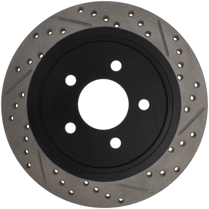 Disque de frein arrière gauche fendu et percé StopTech pour Ford Mustang 05-10