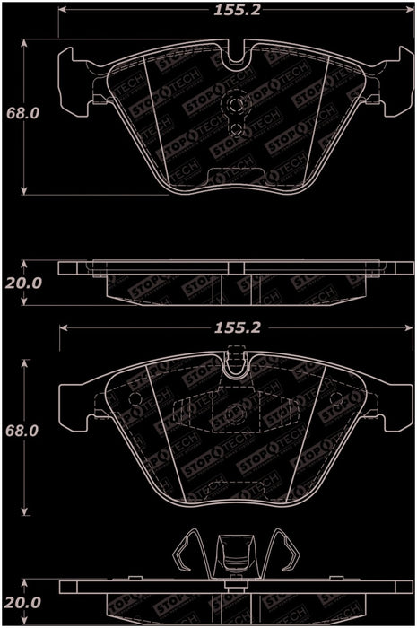 Plaquettes de frein StopTech Street Select - Avant 07-13 BMW 328i