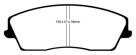 EBC 05-09 Chrysler 300 2.7 Redstuff Front Brake Pads