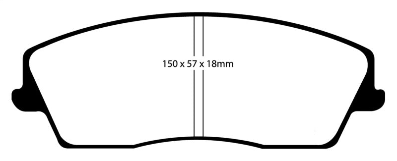 EBC 05-09 Chrysler 300 2.7 Yellowstuff Front Brake Pads