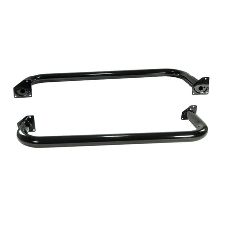 Marchepieds latéraux ronds Rugged Ridge de 3 pouces, noirs, pour Jeep Wrangler 97-06