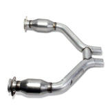 BBK 2015-16 Mustang V6 Short Mid H Pipe avec convertisseurs (à utiliser avec les collecteurs de la série 1642)