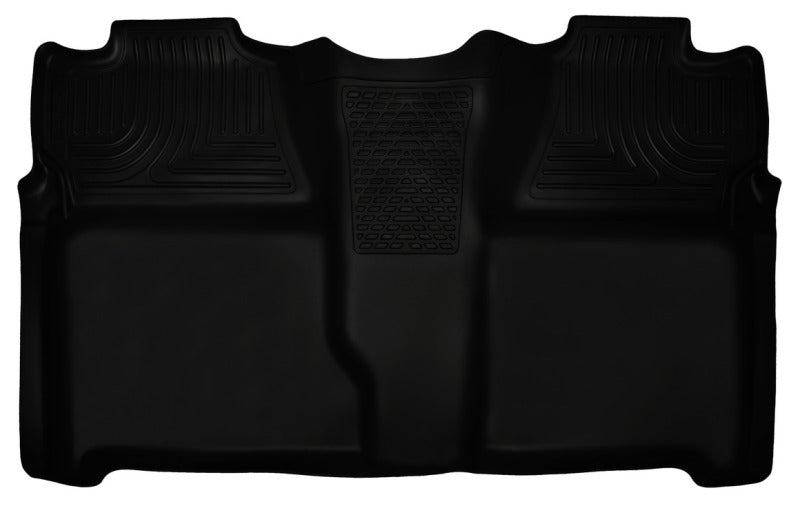 Husky Liners 07-13 Chevy Silverado 1500/2500HD Crew Cab PU Weatherbeater Black 2nd Seat Floor Liner