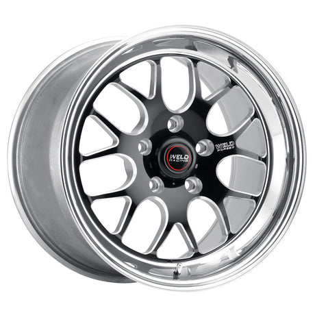 Roue noire Weld S77 18x9 / 5x4,75 BP / 7,2 po BS (plaquette moyenne) - Sans verrou de talon