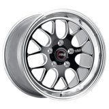 Roue noire Weld S77 15x4 / 5x4,5 BP / 1,63 po BS (plaquette basse) - Sans verrou de talon