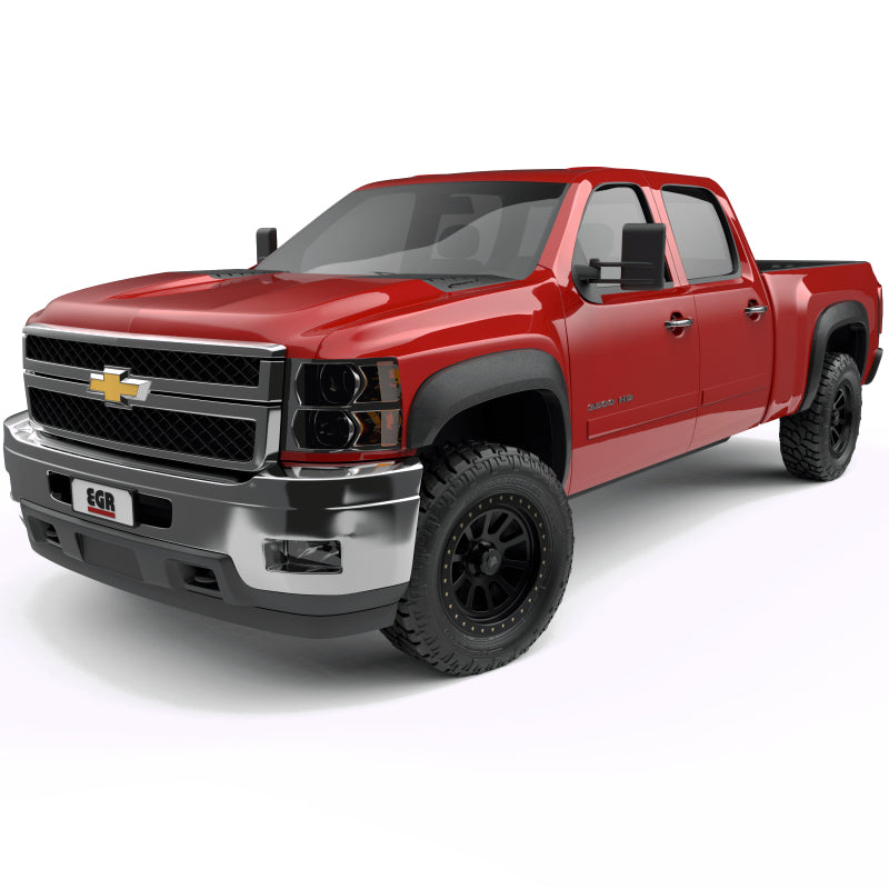 Élargisseurs d'ailes de style standard EGR 07-13 Chevrolet Silverado 1500 78,7 pouces (ensemble de 4) - Noir texturé